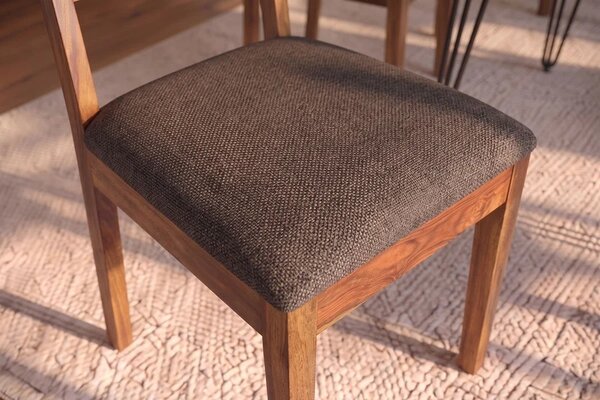 Designová židle Timber II Sheesham / šedá