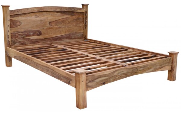 Postel 160x200 Rami z indického masivu palisandr