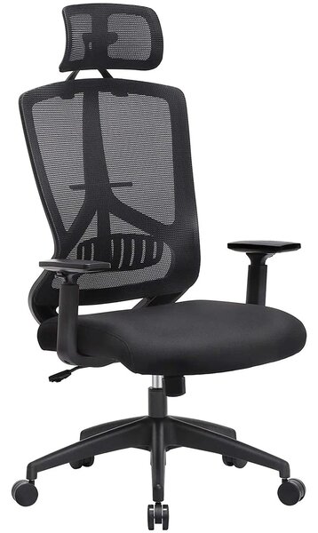 Kancelářská ergonomická židle, černá