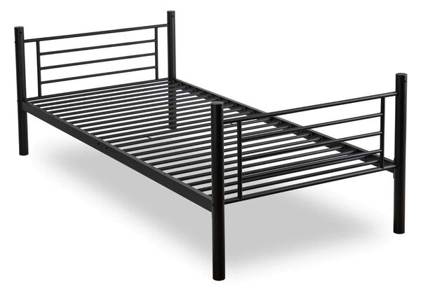 Patrová postel Rakobi 90 x 200 cm, černá