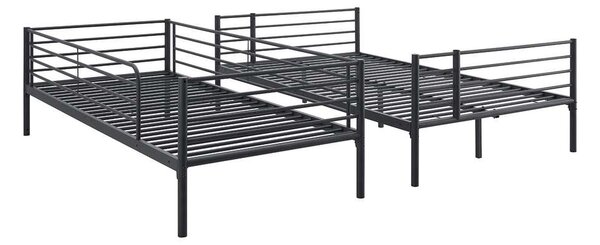 Patrová postel Raneka 90/120 x 200 cm, černá