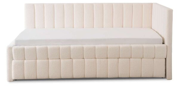 Postel Birmia Bouclé 90 x 200 cm, krémová