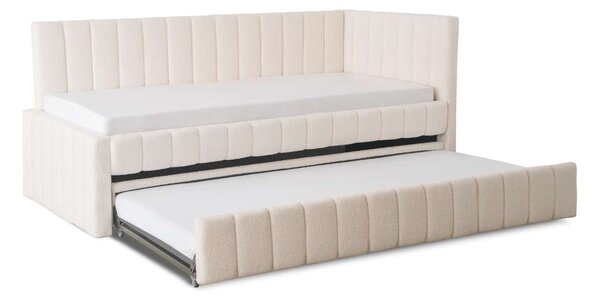 Postel Birmia Bouclé 90 x 200 cm, krémová