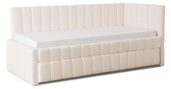 Postel Birmia Bouclé 90 x 200 cm, krémová