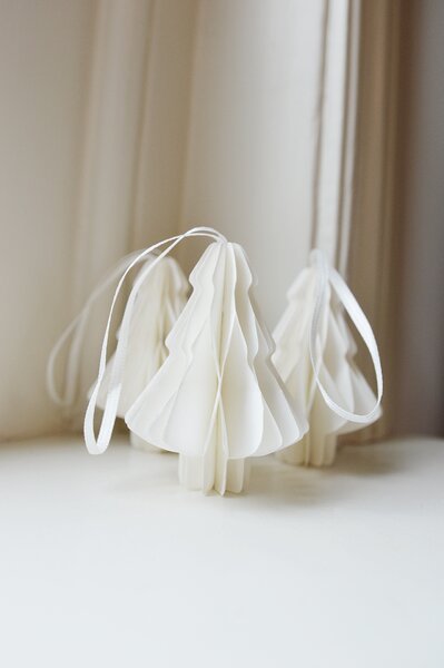 Noordliving Papírová ozdoba Tree - White NL115