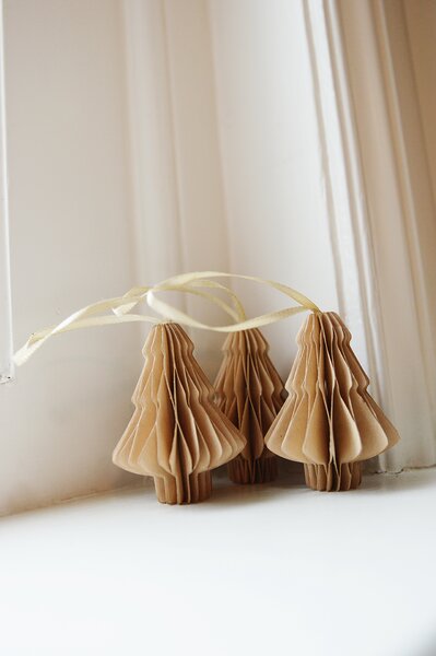 Noordliving Papírová ozdoba Tree - Caramel NL116