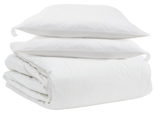 Sada přikrývek s polštářem 3 pcs Bílá Peří