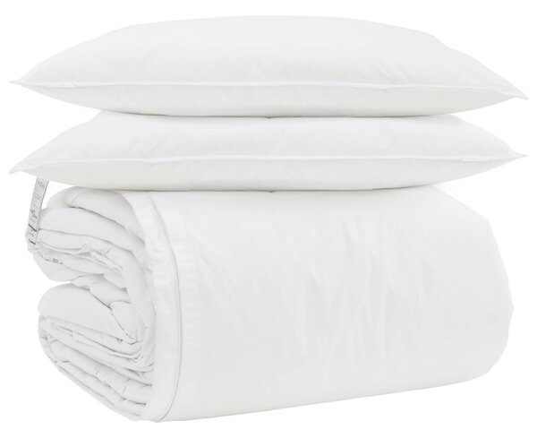 Sada přikrývek s polštářem 3 pcs Bílá Peří