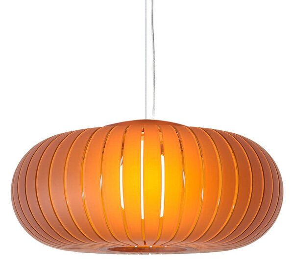 Kartell závěsné světlo Teresa Frozen, jantarová, Ø 50 cm, E27, Krémová / jantar, Obývací pokoj / jídelna, Plast, Design