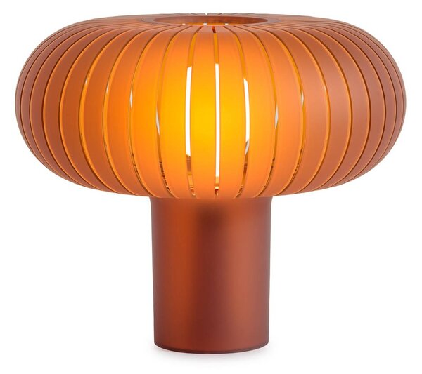 Kartell stolní lampa Teresa Frozen, jantarová, stmívatelné, E27, stmívatelný, Krémová / jantar, Obývací pokoj / jídelna, Plast, Design