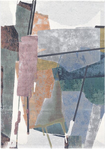 Moderní kusový koberec Ragolle Argentum 63698 6626 Abstraktní vícebarevný Rozměr: 133x195 cm