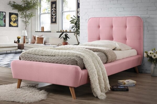 Casarredo - Komfort nábytek Čalouněná postel TIFFANY 90x200, růžová
