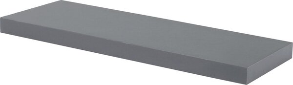Autronic Nástěnná polička P-001 GREY 60 cm, barva šedivá, vysoký lesk. Baleno v ochranné fólii 1ks/ctn