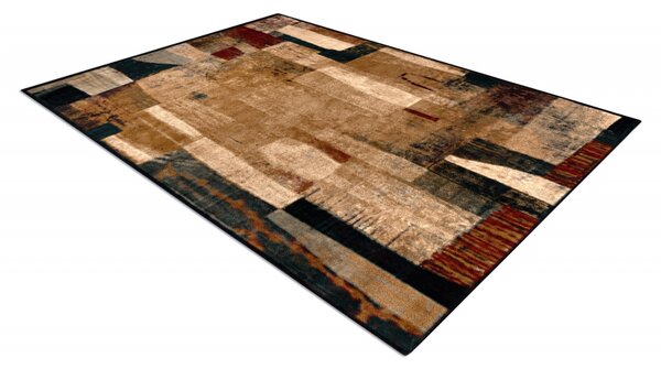 Kusový koberec vlněný Dywilan Omega Kioto Red Abstraktní béžový vícebarevný Rozměr: 170x235 cm
