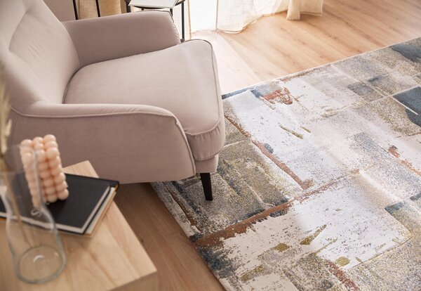 Moderní kusový koberec Ragolle Argentum 63783 9290 Abstraktní béžový vícebarevný Rozměr: 133x195 cm