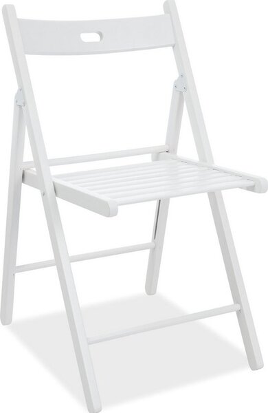 Casarredo Dřevěná skládací židle SMART II, bílá