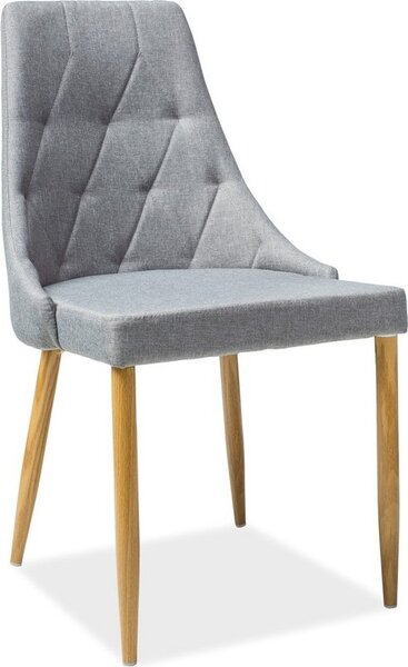 Casarredo Designová jídelní židle TRIX II šedá/dub
