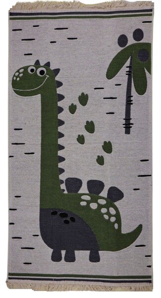 Praktik home s.r.o. Dětský kusový koberec Natur Dinosaurus - 80x150 cm