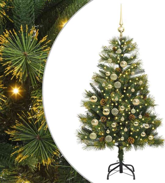 Umělý sklopný vánoční stromeček s kužely Zelená 120 cm 3395075