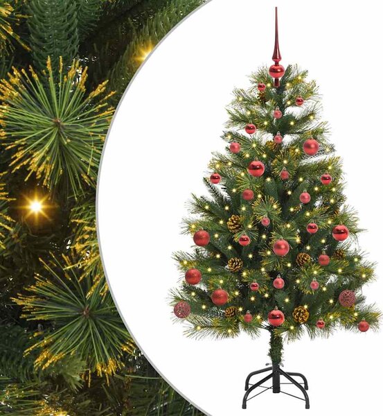 Umělý sklopný vánoční stromeček s kužely Zelená 150 cm 3395080