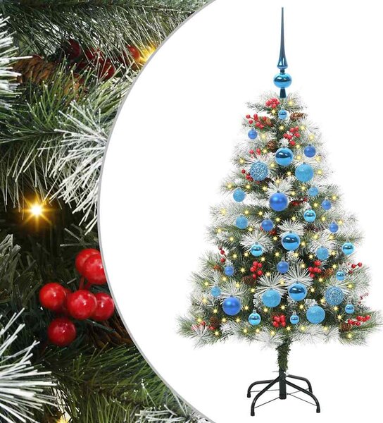 Umělý vánoční stromeček Zelená a bílá 120 cm PVC, kov a plast 3395168