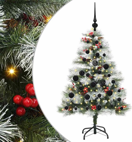 Umělý vánoční stromeček Zelená a bílá 120 cm PVC, kov a plast 3395162
