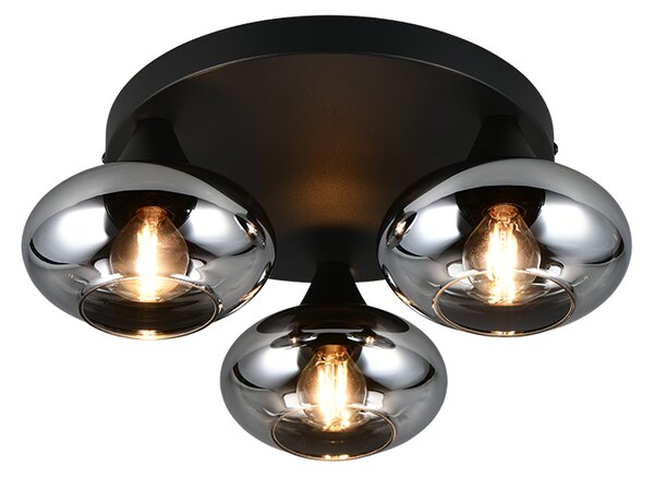 Stropní svítidlo 3x E14 dymová IP20 TRIO Reality DIVINA R66643054