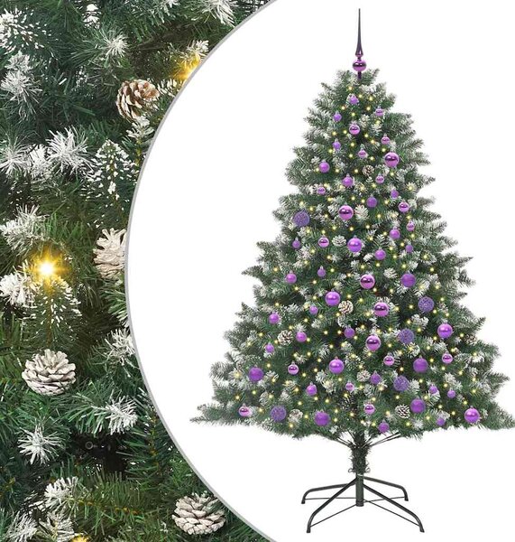 Umělý vánoční stromeček Zelená 180 cm PVC, plast a ocel 3395239