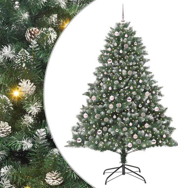 Umělý vánoční stromeček Zelená 210 cm PVC, plast a ocel 3395247