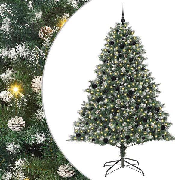 Umělý vánoční stromeček Zelená 210 cm PVC, plast a ocel 3395246