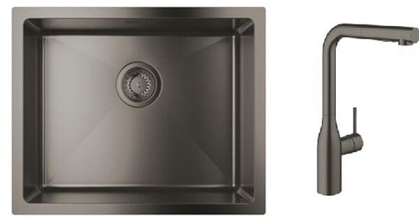 Sada kuchyňská baterie Grohe Essence 30270AL0, ocelový dřez Grohe K700U 31574AL1