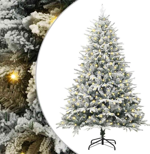 Umělý předsvícený vánoční stromeček Zelená 180 cm PVC a PE 3395393