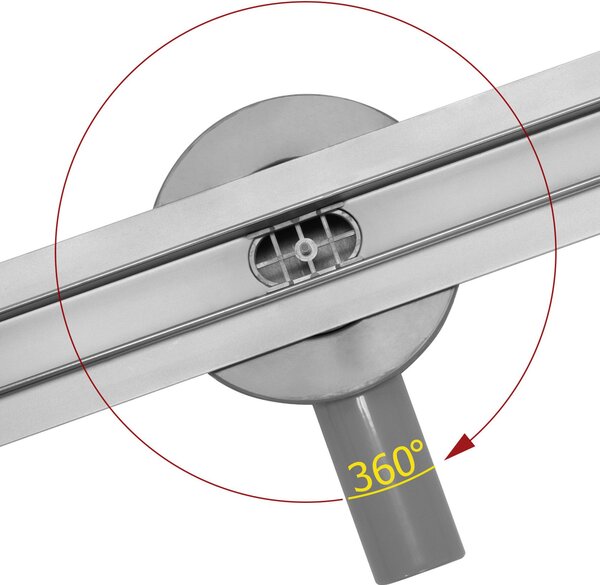 Odtokový žlab Rea Neo Slim Pro Nickel Brush INOX 70