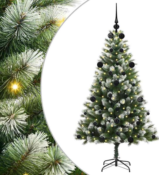 Umělý vánoční stromeček s umělým sněhem 150 LED Teplá bílá 3395434