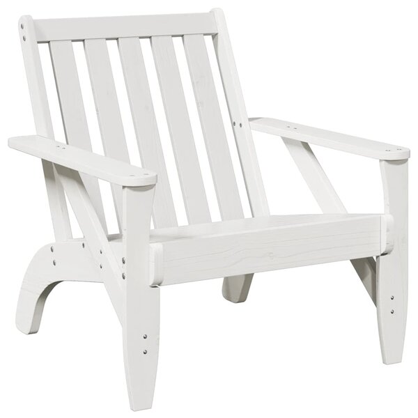 Zahradní židle Adirondack bílá 2 ks 75x77x77 cm borovice