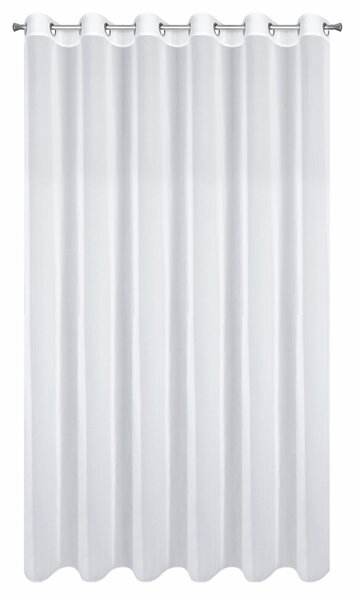 ZÁCLONA NA KROUŽCÍCH ARLETA 350X270 CM BÍLÁ