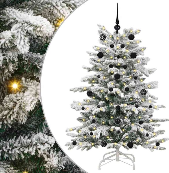 Umělý Skládací Vánoční Strom Bílá 150 cm PE a PVC 3395632