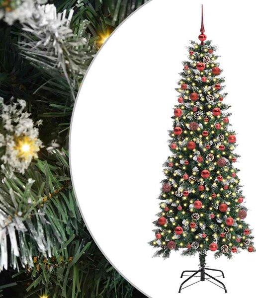 Umělý vánoční stromeček Zelená 180 cm PVC, plast a ocel 3395820