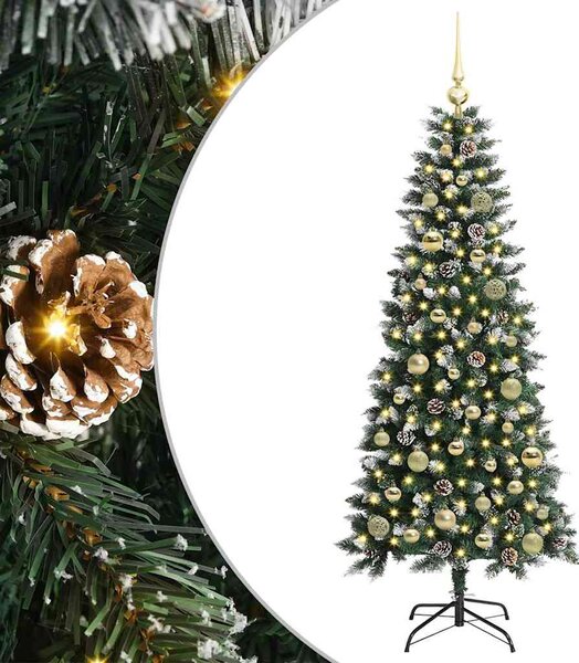 Umělý vánoční stromeček Zelená 150 cm PVC, plast a ocel 3395812