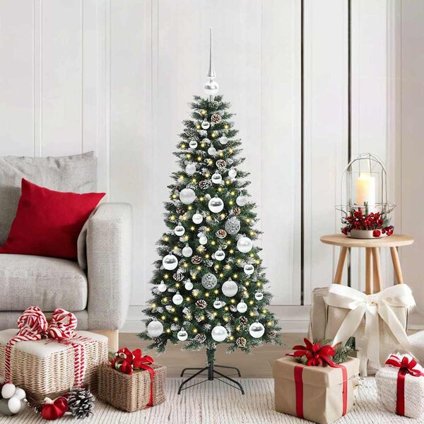 Umělý vánoční stromeček Zelená 120 cm PVC, plast a ocel 3395801