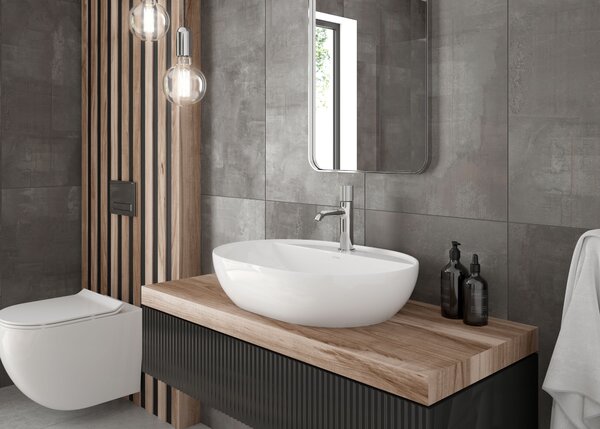 Oltens Torne splachovací tlačítko pro WC lesklý chrom 57101100