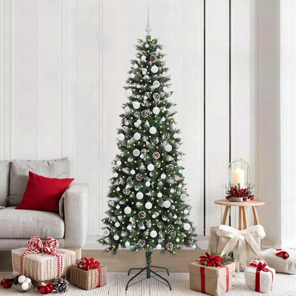 Umělý vánoční stromeček Zelená 210 cm PVC, plast a ocel 3395835