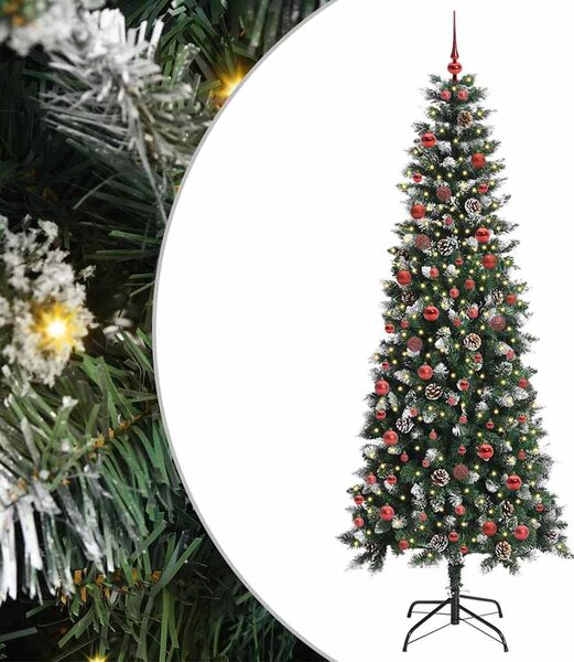 Umělý vánoční stromeček Zelená 210 cm PVC, plast a ocel 3395832
