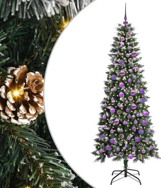 Umělý vánoční stromeček Zelená 180 cm PVC, plast a ocel 3395826