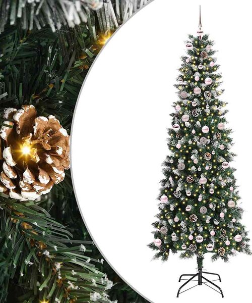 Umělý vánoční stromeček Zelená 240 cm PVC, plast a ocel 3395846