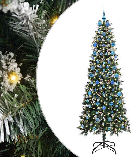 Umělý vánoční stromeček Zelená 210 cm PVC, plast a ocel 3395839