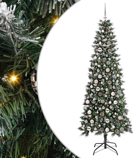 Umělý vánoční stromeček Zelená 210 cm PVC, plast a ocel 3395834