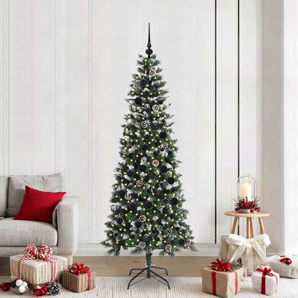 Umělý vánoční stromeček Zelená 210 cm PVC, plast a ocel 3395833