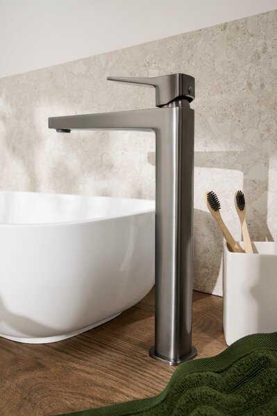 KFA Armatura Malaga Gun Metal Grey umyvadlová baterie stojící grafitová 4522-712-61