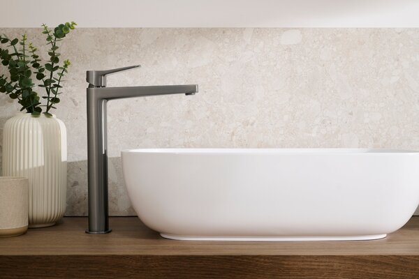 KFA Armatura Malaga Gun Metal Grey umyvadlová baterie stojící grafitová 4522-712-61